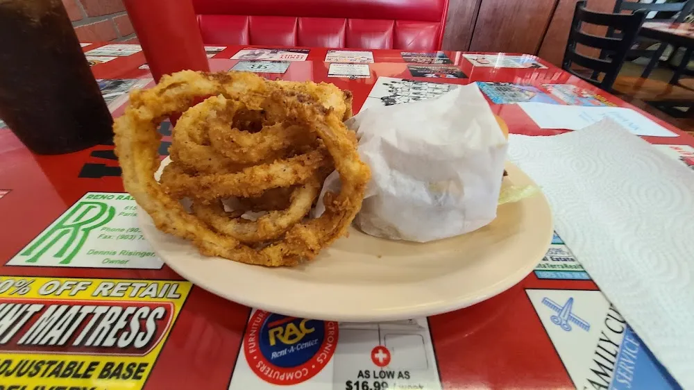 Cheezy Weezy with Onion Rings