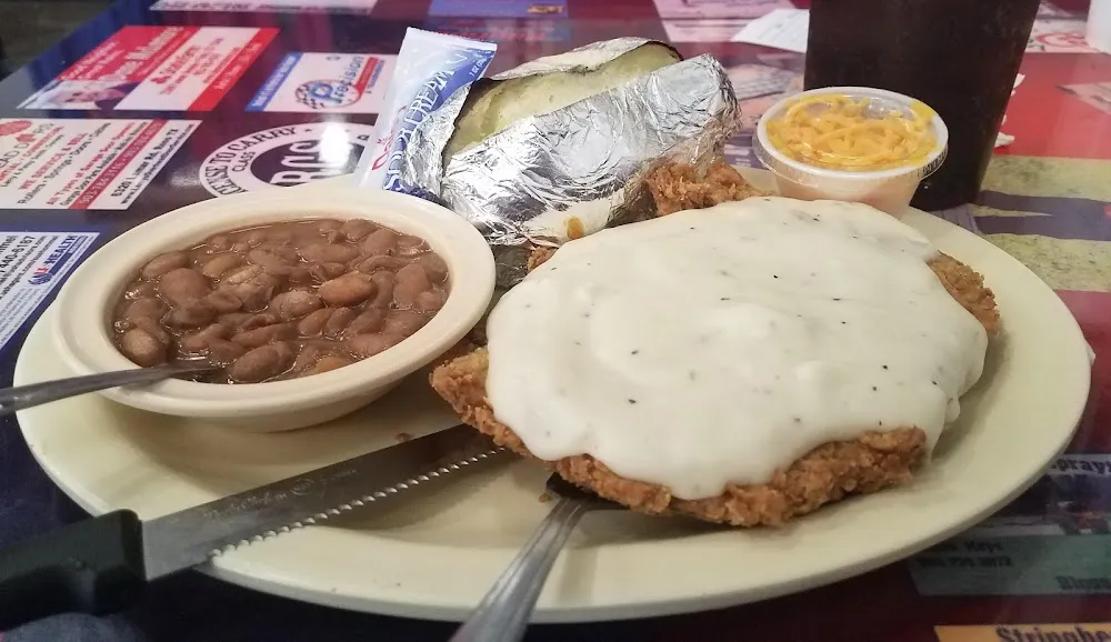 Chicken Fried Steak Baked Potato